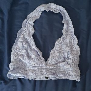 [Urban Outfitters] Blue Lace Halter Bralette